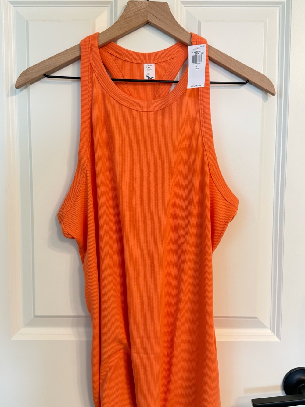 Old Navy Bright Orange Ribbed Tank Top - Women
